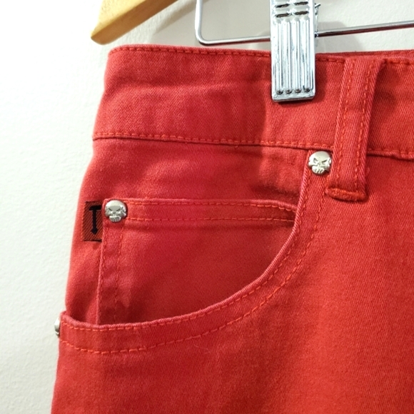 Tripp NYC - 💀 Red Low Rise Jeans - Size 29 - Picture 4 of 9